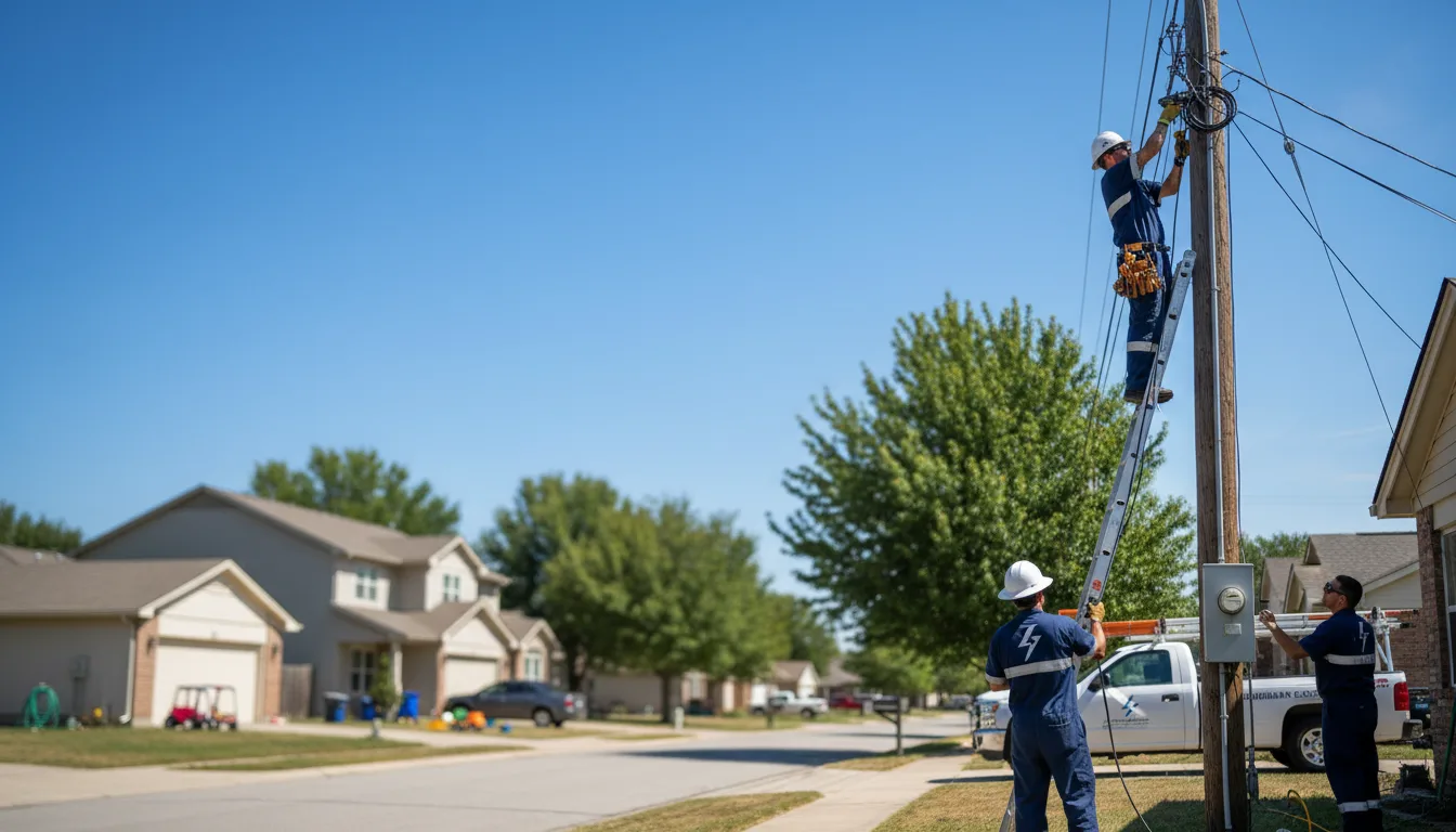 Residential electrician providing installation services in Saint Bernice, IN